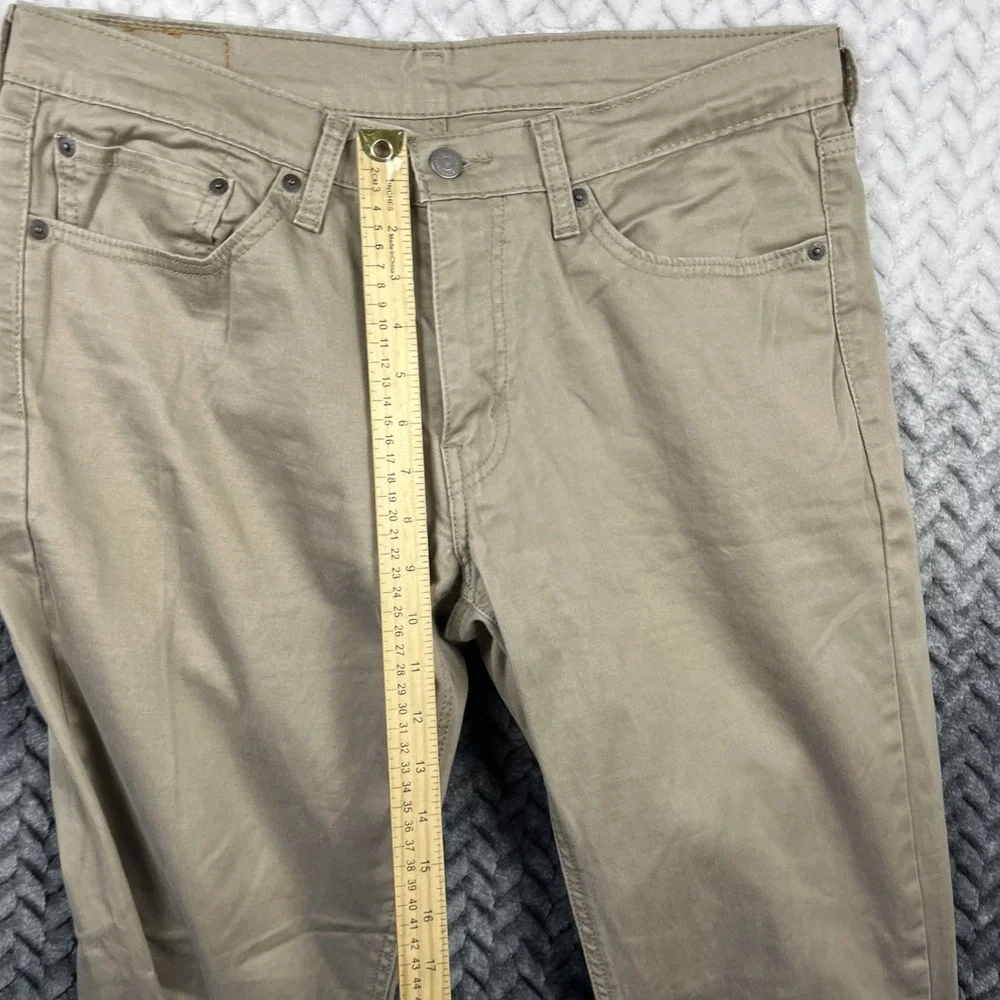 Levi's 541 Pants Mens '32x34' Athletic Taper Fit Khaki Tan Jeans W34 L32 Stretch
